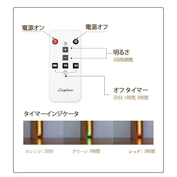 無線リモコン付きLED木製間接照明 調光タイマー機能 3W 無線リモコン付きLED木製間接照明 3W 調光・タイマー機能 Amazon